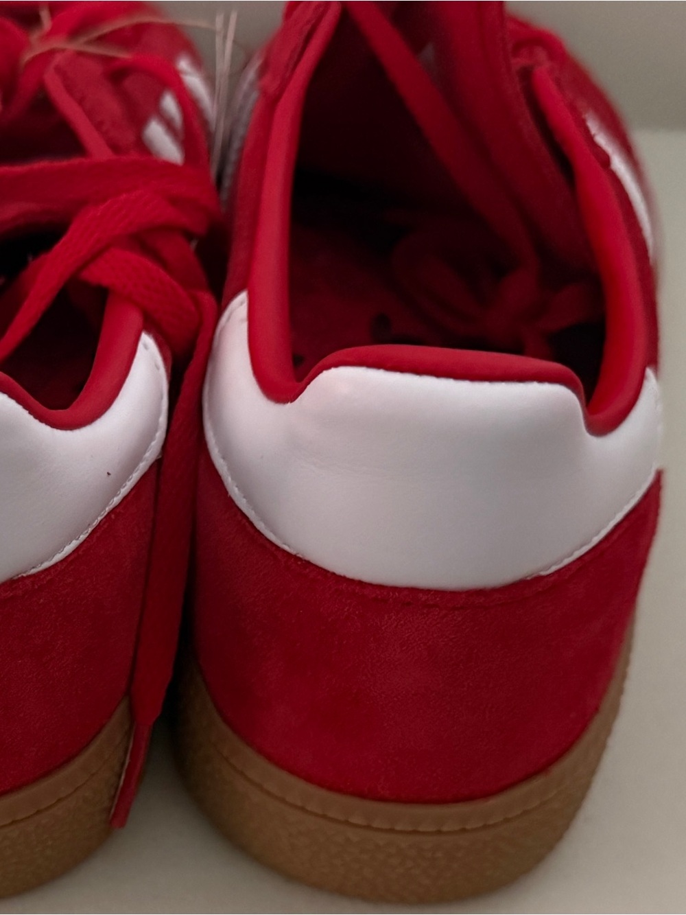 NWT Women’s Adidas Handball Spezial W Better Scarlet White Gum Sneakers Sz 9 KJ3 - Picture 8 of 11